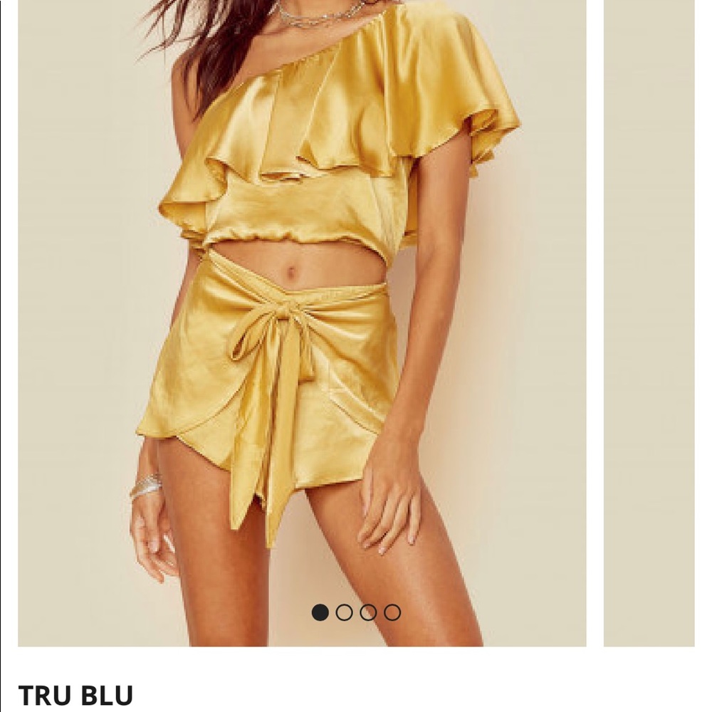 Tru Blu/Planet Blue Satin Shorts